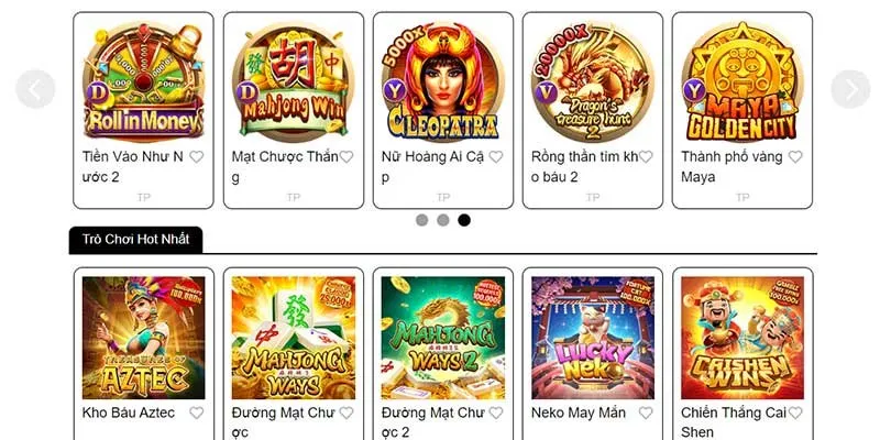 Đa dạng chủ đề slot game hấp dẫn tại nhà cái