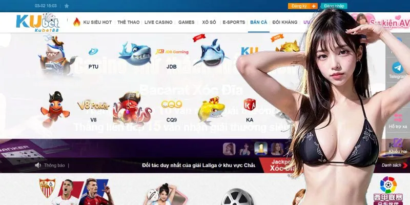 Tổng quan về sảnh bắn cá KUBET88